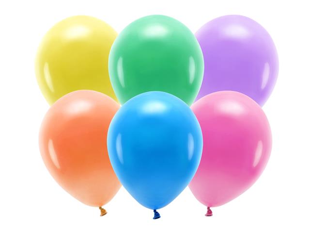 Balony Eco 26cm pastelowe, mix: 1op./100szt. PARTYDECO