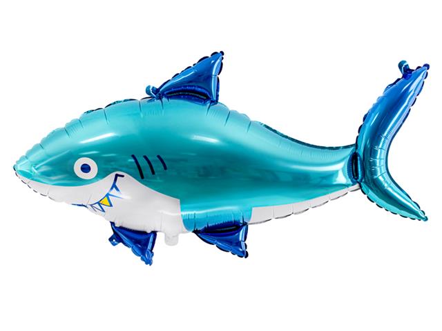 Balon foliowy Rekin, 102x62 cm, mix PARTYDECO