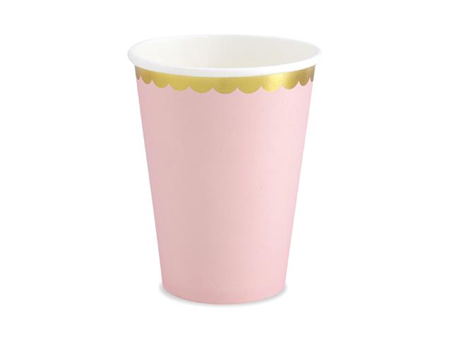 Kubeczki, j. róż, 220ml: 1op./6szt. PARTYDECO