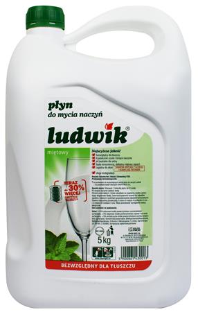 ludwik płyn do naczyń 5l.mięta