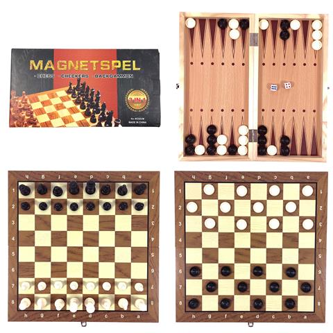 GRA SZACHY, WARCABY MAGNETYCZNE 30X30CM 013749 CZAPSKA