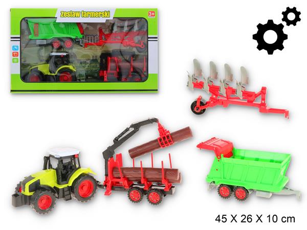 gazelo zestaw traktor + 3 maszyny rolnicze g178085