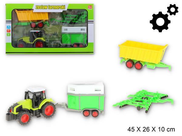 gazelo zestaw traktor + 3 maszyny rolnicze g178086