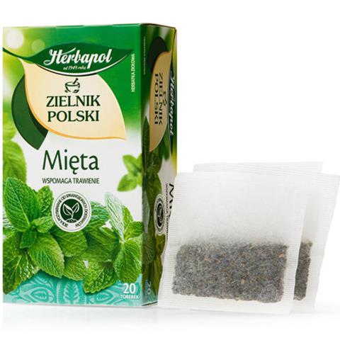 MIĘTA HERBAPOL 15M HERBATA ZIELNIK POLSKI 20 TOREBEK