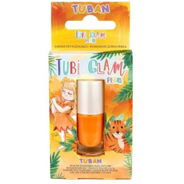tuban tubi glam pomarańczowy lakier perłowy do paznokci tu3463