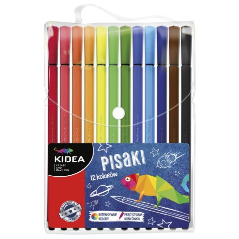 DERFORM PISAKI 12 KOLORÓW PI12KA KIDEA  /12/