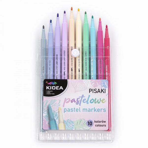DERFORM PISAKI 10 KOLORÓW PASTELOWE PIP10KA KIDEA /12/