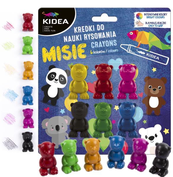 DERFORM KREDKI DO NAUKI RYSOWANIA MISIE KIDEA KMNR6KKA /24/