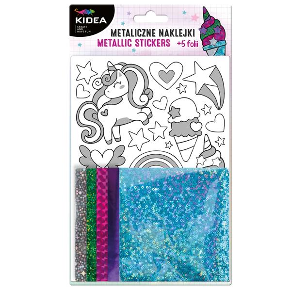 DERFORM NAKLEJKI METALICZNE ZESTAW KRATYWNY UNICORN MNZKUKA KIDEA /24/