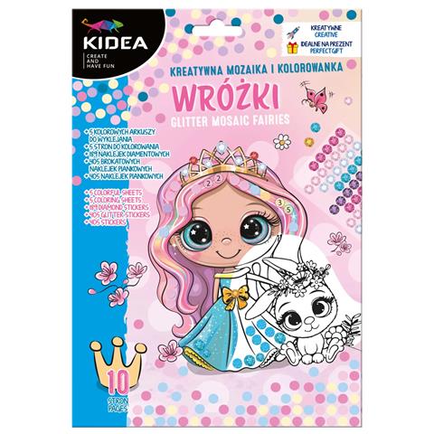 DERFORM KREATYWNA MOZAIKA I KOLOROWANKA WRÓŻKI KIDEA /24/