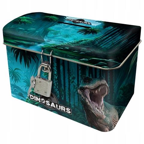 DERFORM SKARBONKA Z KŁÓDKĄ KUFEREK A    DINOZAUR 19