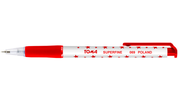 toma-długopis superfine automatyczny    czerwony to-069 /20/