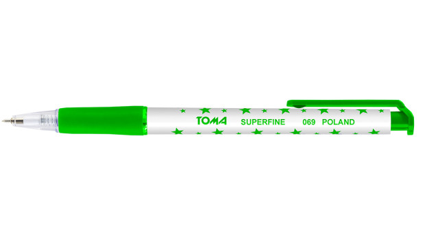 toma-długopis superfine automatyczny    zielony to-069 /20/