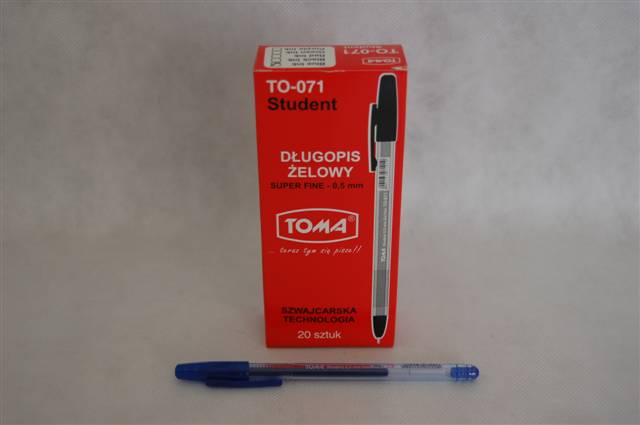 toma-długopis student 0,5mm gel pen     to-071 niebieski /20/