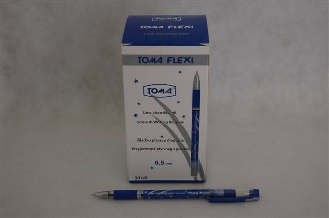 toma-długopis flexi 0.5mm niebieski     to-076 /50/