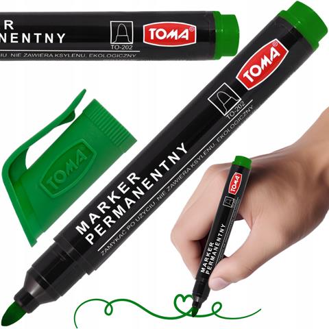 TOMA-MARKER PERMANENTNY ZIELONY TO-202   /10/