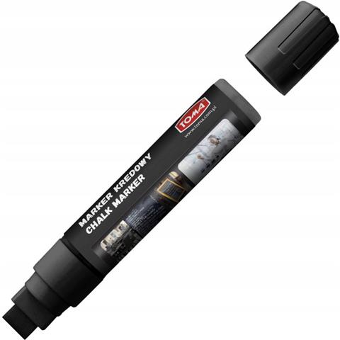 TOMA-MARKER KREDOWY CZARNY 8x15MM 25G   TO-290 ŚCIERANY NA MOKRO /6/