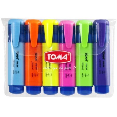 TOMA-ZAKREŚLACZ MISTRAL 6 KOLORÓW TO-334