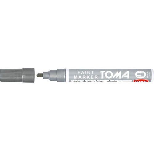 toma-marker olejowy 1mm wodoodporny /12/srebrny to-445