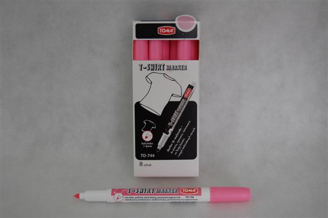 toma-markery t-shirt różowy 1-4mm to-744/8/