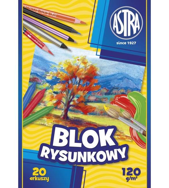 astra blok rysunkowy a4 20k 120g/m2 106 111 001 /10/