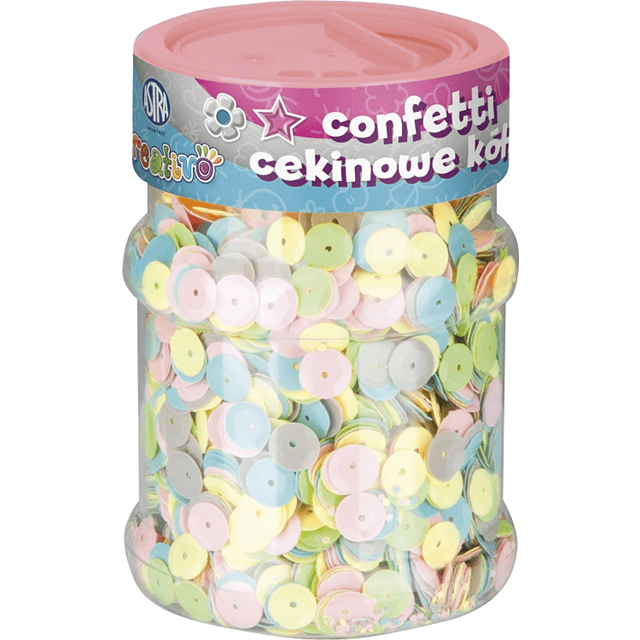 astra cekiny kółka mix kol.pastelowych  100g 335 116 002