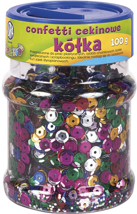 astra cekiny kółka mix kol.intensywnych 100g 335 116 003