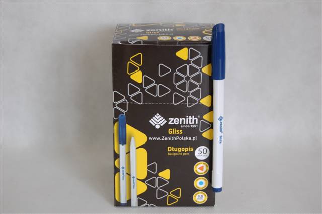 zenith długopis gliss niebieski 0,5mm   201318015 astra /50/
