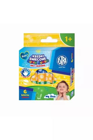 ASTRA KREDKI ŚWIECOWE OKRĄGŁE 6 KOLORÓW SUPER JUMBO BABY 316 023 001