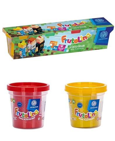 ASTRA MASA PLASTYCZNA FRUTOLINA ZESTAW PIXEL100G. X 4 SZT.