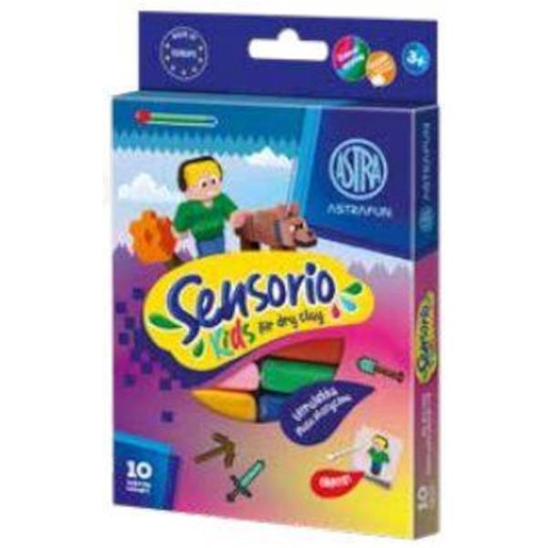 ASTRA LEKKA MASA PLASTYCZNA SENSORIO PIXEL 10 KOLORÓW 336 124 021