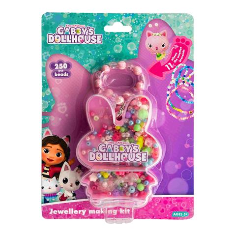 ASTRA ZESTAW KORALIKÓW KOCI DOMEK GABBY 250SZT + 2M. GUMKI ZAJĄCZEK