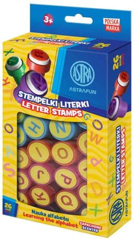 ASTRA STEMPELKI ZAPACHOWE NAUKA ALFABETUASTRAFUN LITERKI OP. 26SZT.