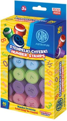 ASTRA STEMPELKI ZAPACHOWE NAUKA LICZENIAASTRAFUN CYFERKI OP. 26SZT.