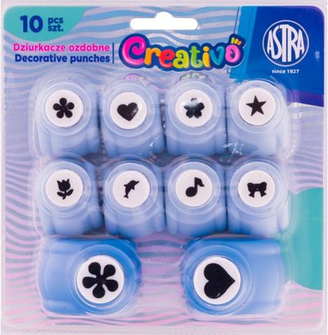 ASTRA DZIURKACZE OZDOBNE 10MM OP. 10SZT.CREATIVO 334 025 903