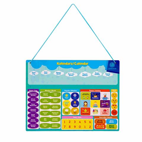 ASTRA ZESTAW EDUKACYJNY MAGNETYCZNY DO NAUKI KALENDARZA 55-EL. ASTRAFUN