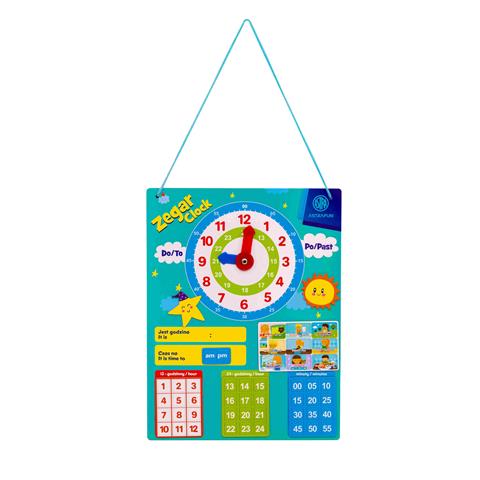 ASTRA ZESTAW EDUKACYJNY MAGNETYCZNY DO NAUKI ZEGARA 48-EL. ASTRAFUN