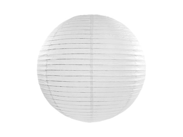 Lampion papierowy, biały, 35cm PARTYDECO