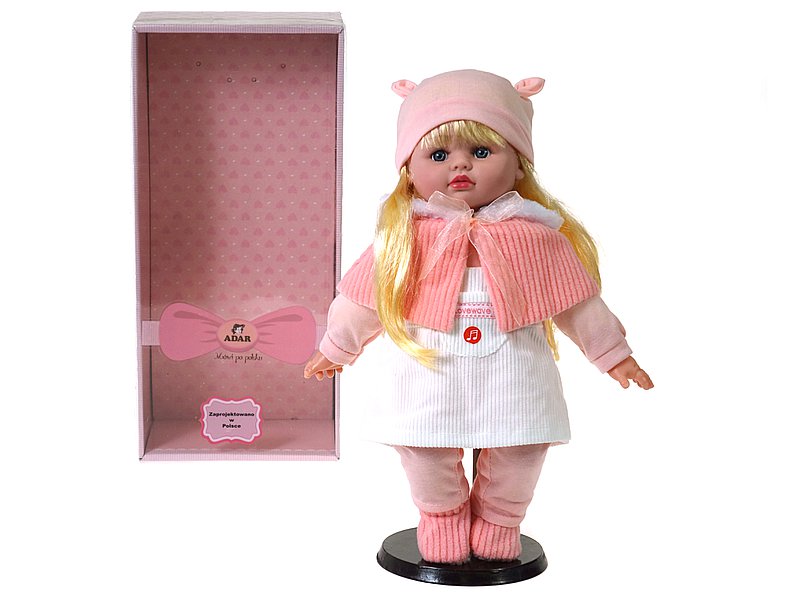 adar lalka bobas 40cm z dźwiękiem w pudełku dziewczynka zima 526228