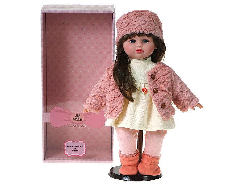 adar lalka bobas 40cm z dźwiękiem w pudełku dziewczynka zima 526266