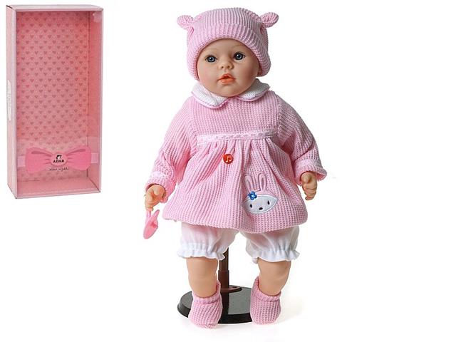 ADAR LALKA BOBAS 45CM Z DŹWIĘKIEM DZIEWCZYNKA PUDEŁKO 565142