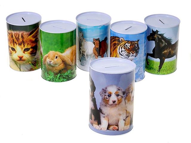 ADAR SKARBONKA METAL PUSZKA ZWIERZĘTA 584754