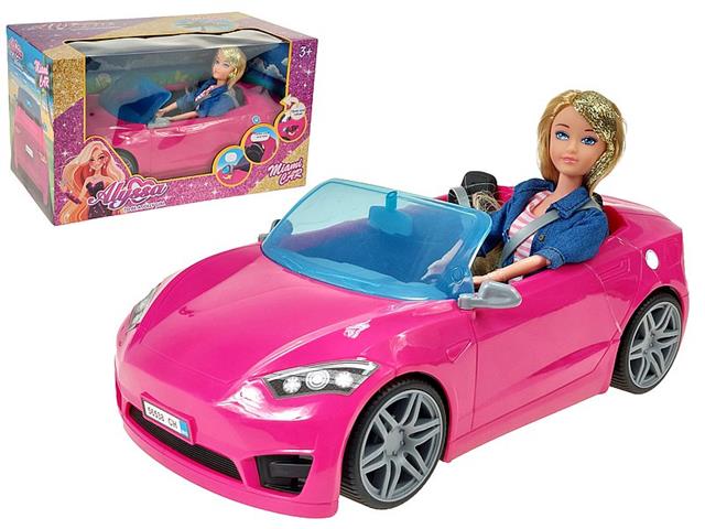 ADAR AUTO DLA LALKI KABRIOLET Z LALKĄ 602855