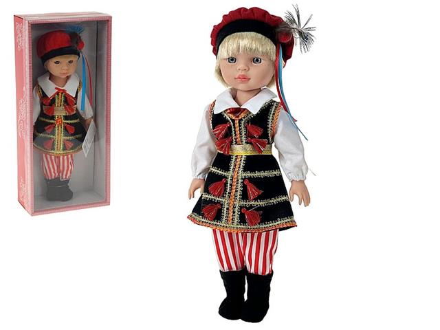 ADAR LALKA KRAKOWIAK W STROJU REGIONALNYM 35CM Z DŹWIĘKIEM W PUDEŁKU 613270