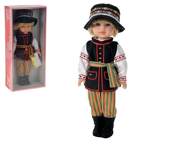 ADAR LALKA ŁOWICZANIN W STROJU REGIONALNYM 35CM Z DŹWIĘKIEM W PUDEŁKU 613294