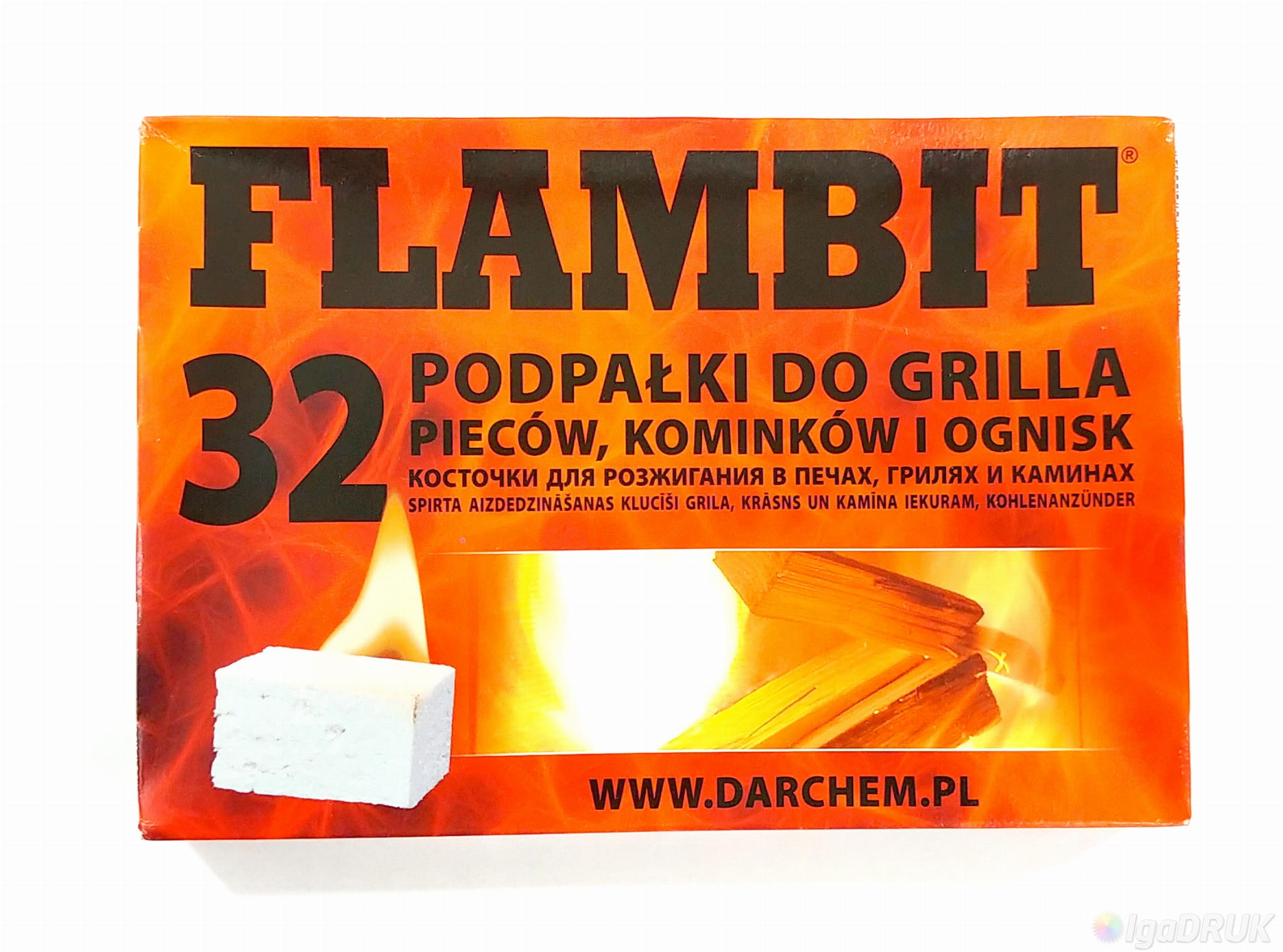 podpałka biała 32 kostki flambit rydełko/24/