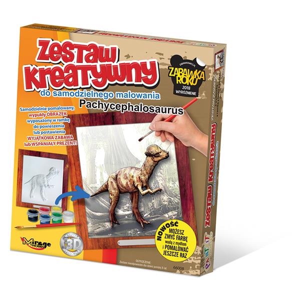 MIRAGE-WYPUKŁA KOLOROWANKA-DINOZAURY-PACHYCEPHALOSAURUS 66008