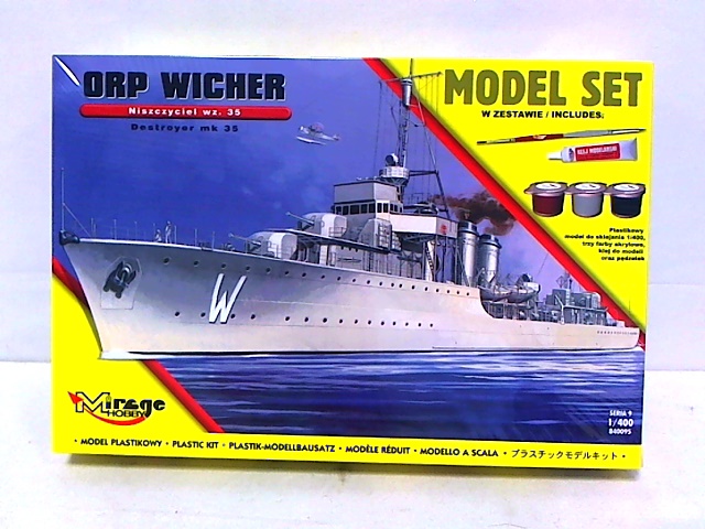 mirage-zestaw do sklejania - okręt niszczyciel orp wicher 840095