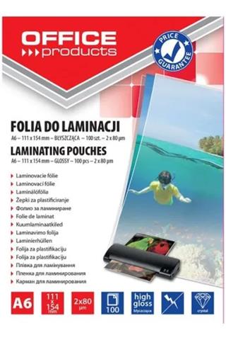 FOLIA LAMINACYJNA A6 BŁYSZCZĄCA 80MIC A'100 OFFICE