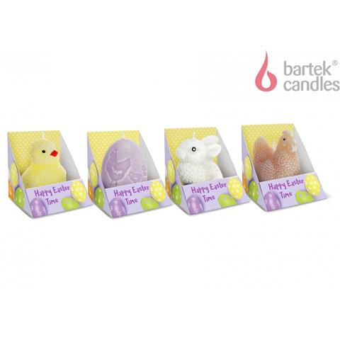 ŚWIECA WIELKANOCNA FIGURKA MIX WZORÓW 7,5CM 80G BARTEK CANDLES-WN
